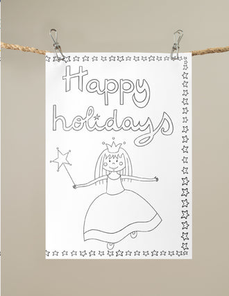 FREE PRINTABLE HOLIDAY COLORING CARDS