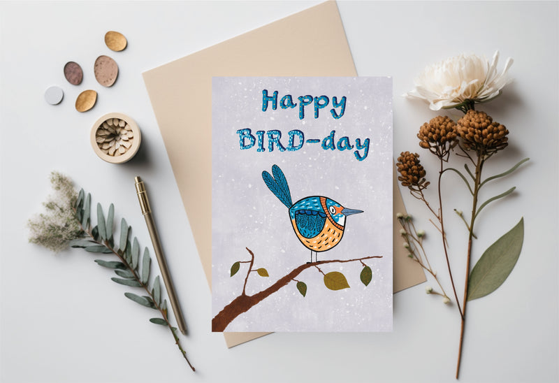 "Happy Bird-Day" Greeting Card