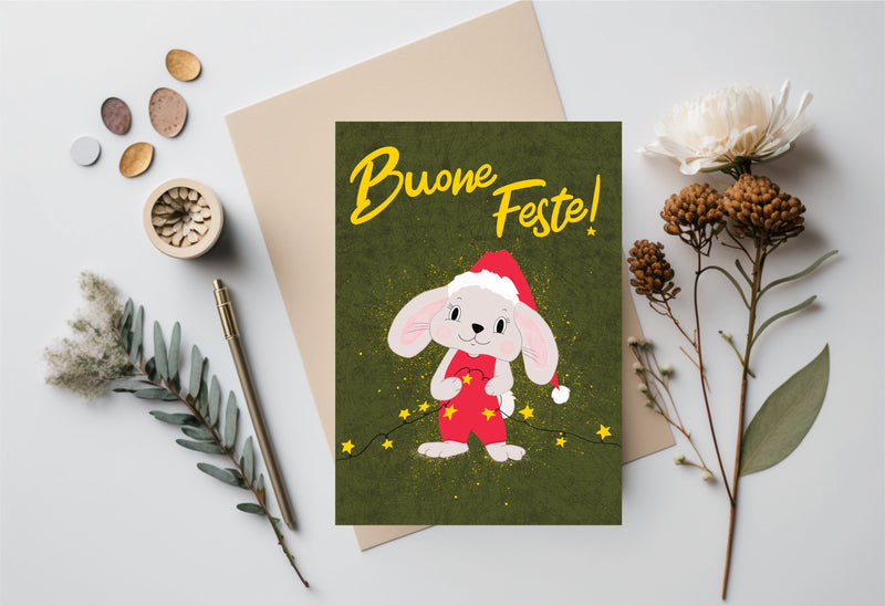 Biglietto d'auguri "Buone Feste".