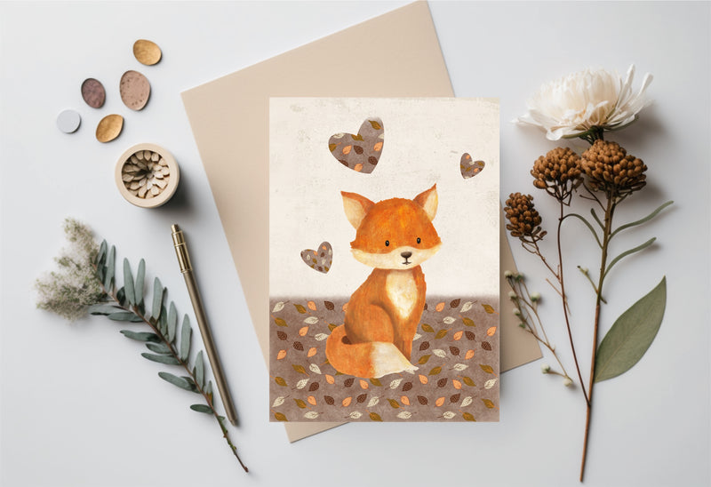 "Foxy Love" Greeting Card