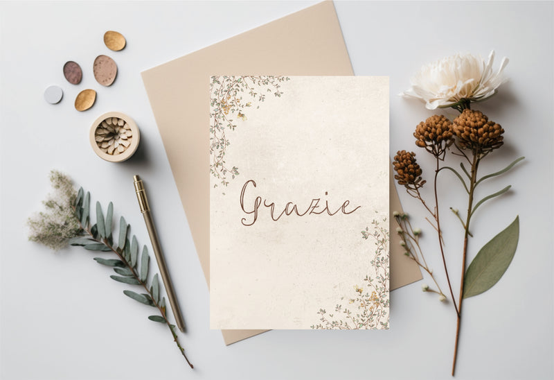 "Grazie" Greeting Card