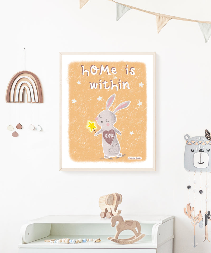 Stampa illustrata "hOMe is within"