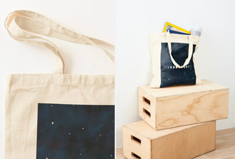 "Deep Blue Sky Full of Stars" Cotton Tote Bag