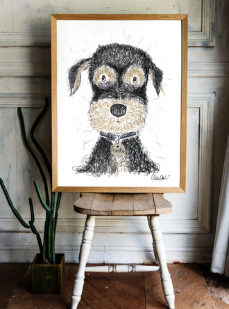 Custom Hand-Drawn Pet Portrait