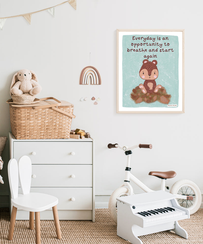 handcrafted and sustainable art print